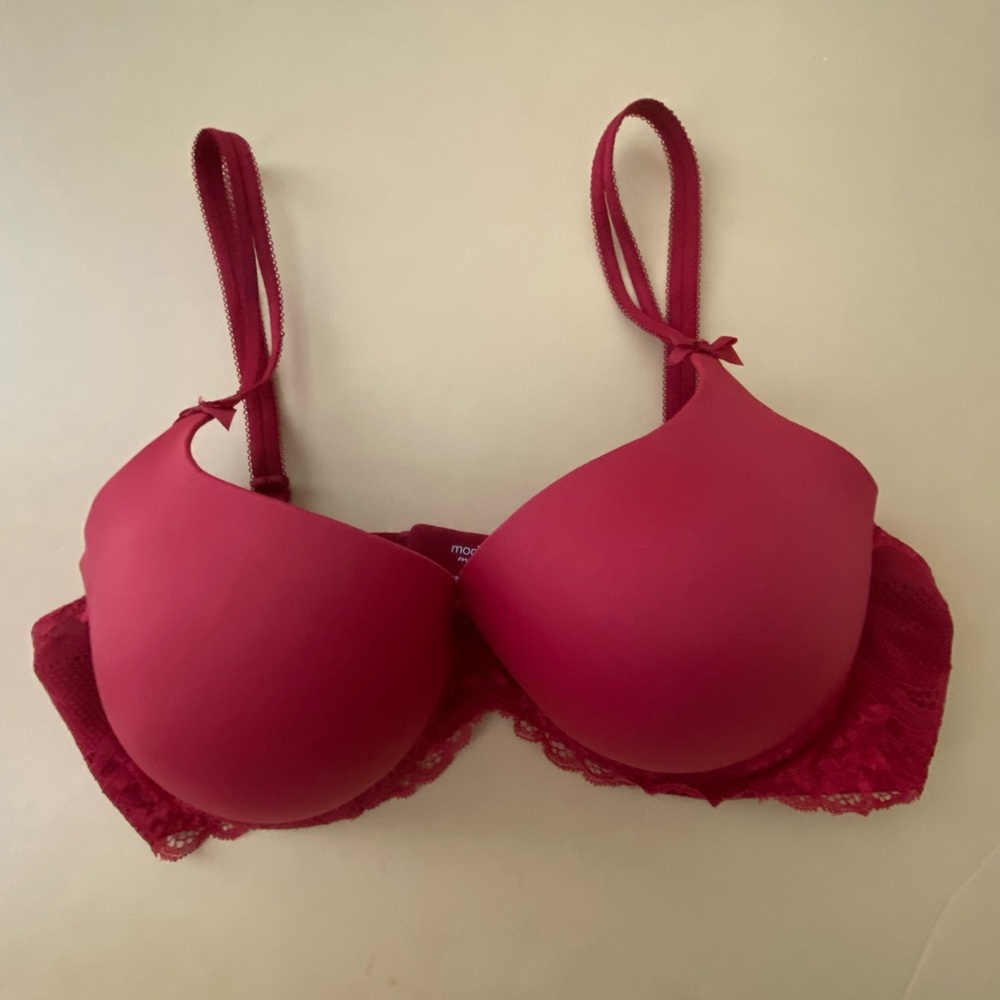 Modern Movement Bra Red Lace Push Up 38C